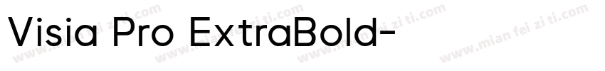 Visia Pro ExtraBold字体转换